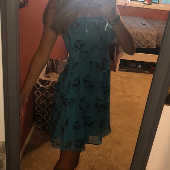 Royal Bones Dresses & Skirts - Blue medium sized skull dress